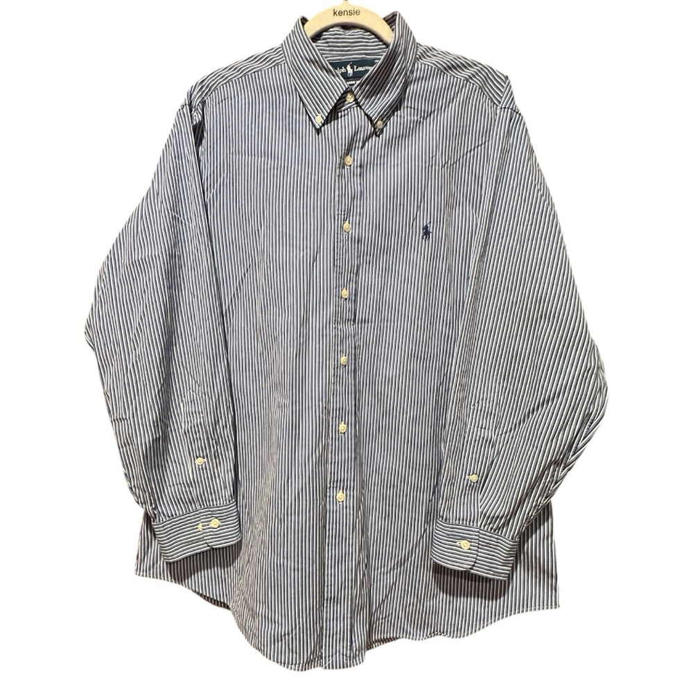 Polo Ralph Lauren | Classic Fit Striped Button-Down Shirt | Size 17 32/33 | EUC